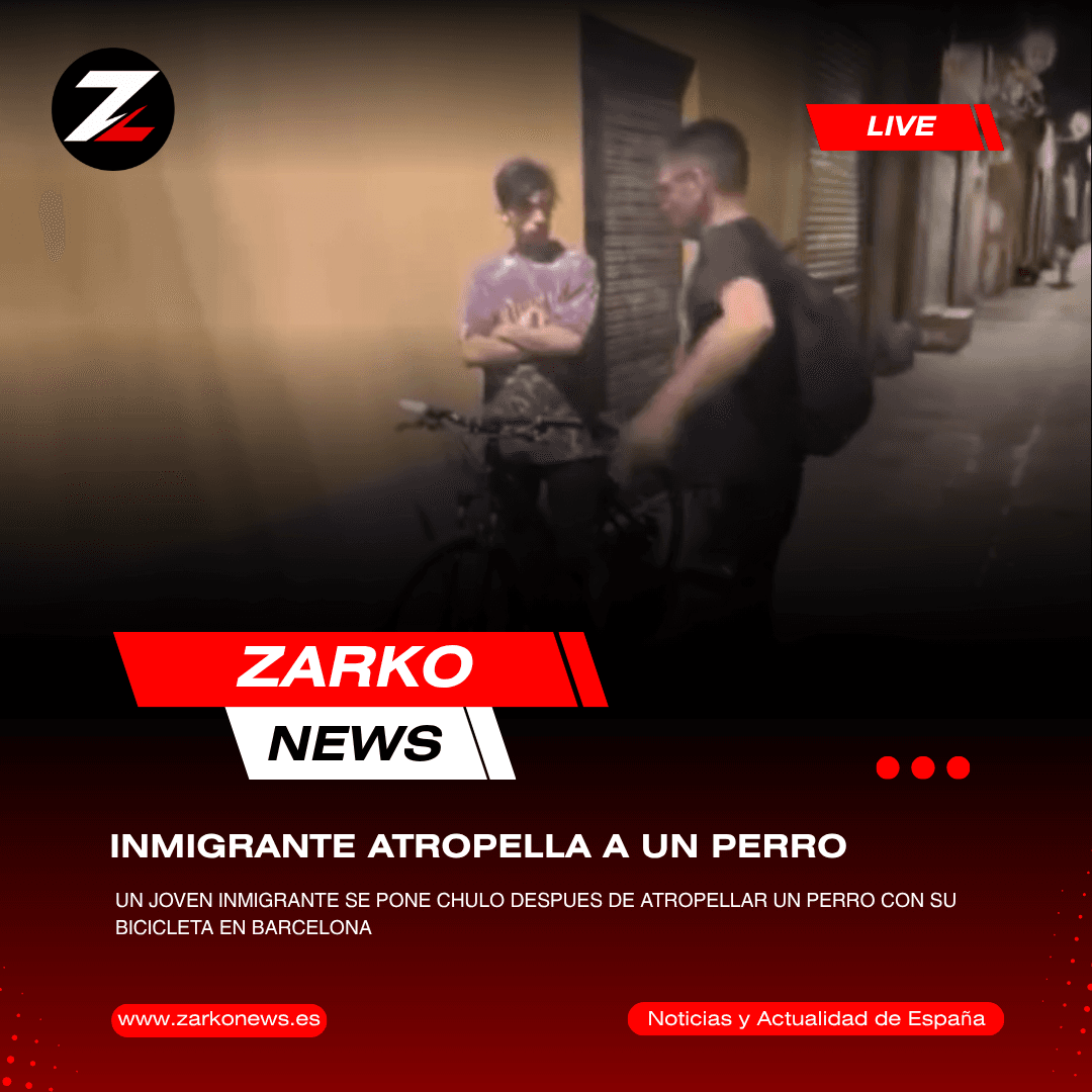 Incidente entre un inmigrante y un perro en una calle de Madrid