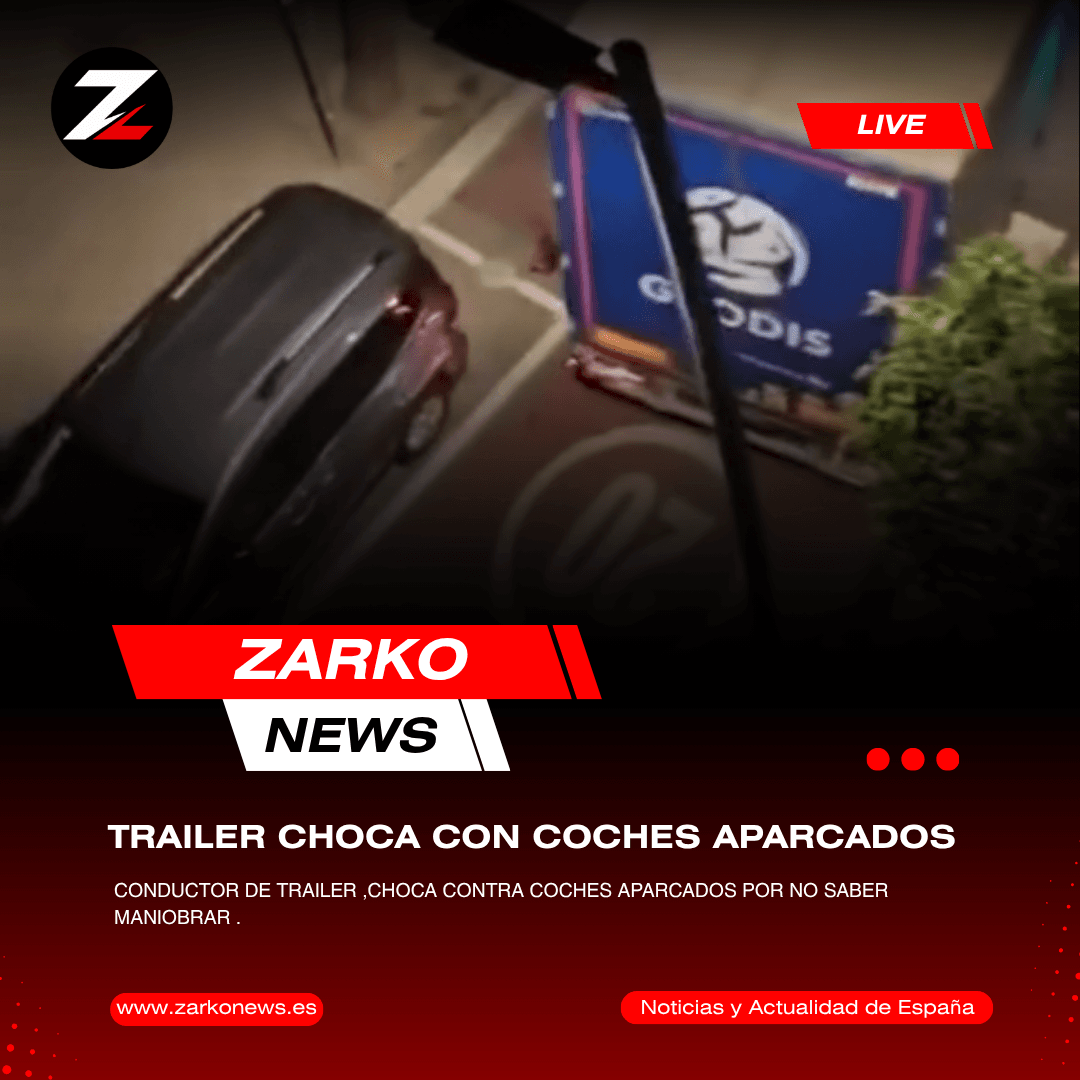 Conductor de trailer causa daños en España