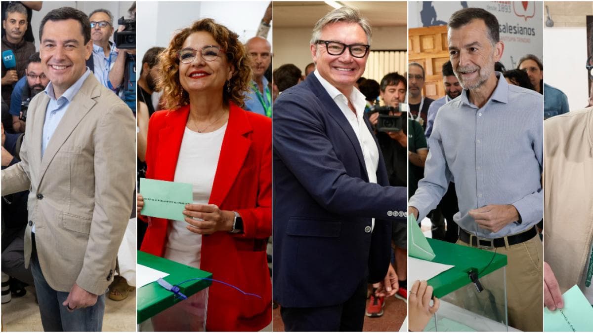 Candidatos votan en Andalucía